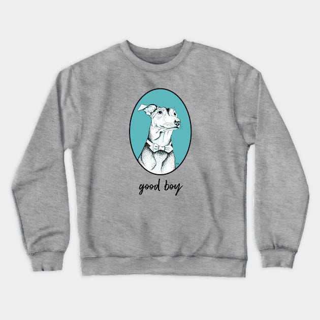 Good Boy blue Crewneck Sweatshirt by IanSullivanCant